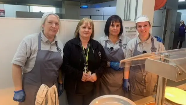 Canteen staff at Passmores Academy