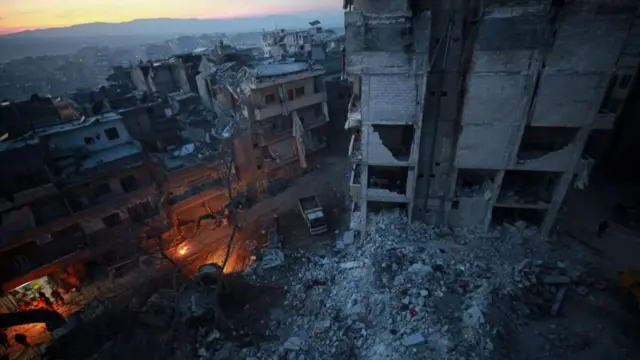 Aerial footage in Idlib