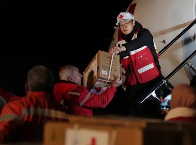 Medical supplies from China arrive in Damascus to assist earthquake-hit Syria