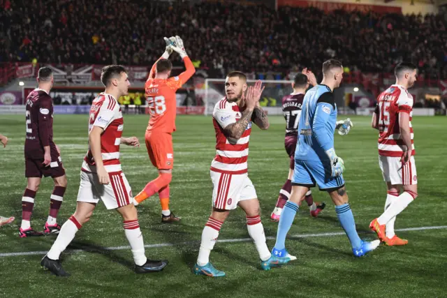 Hamilton's Scott Martin during a Scottish Cup match between Hamilton Academical and Heart of Midlothian at the ZLX Stadium