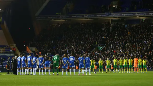 Minute's silence at St Andrew's