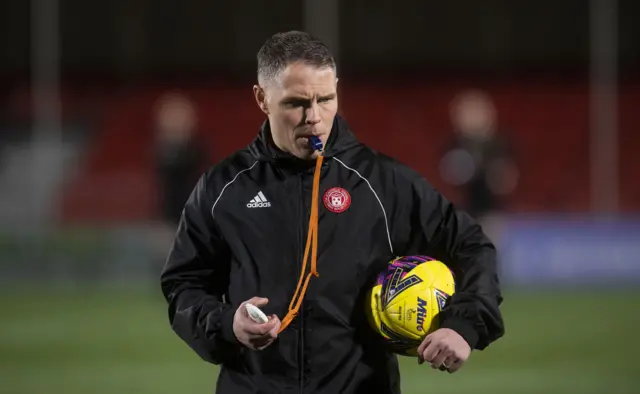 John Rankin before a SPFL Trust Trophy semi-final match between Hamilton Academical and Queen of the South at the ZLX Stadium