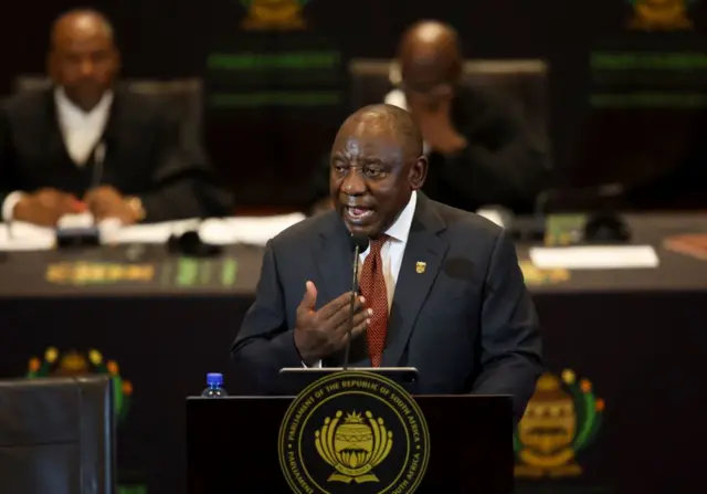 South African President Cyril Ramaphosa delivers his 2023 state-of-the-nation address