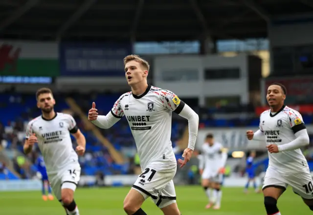 Marcus Forss celebrates