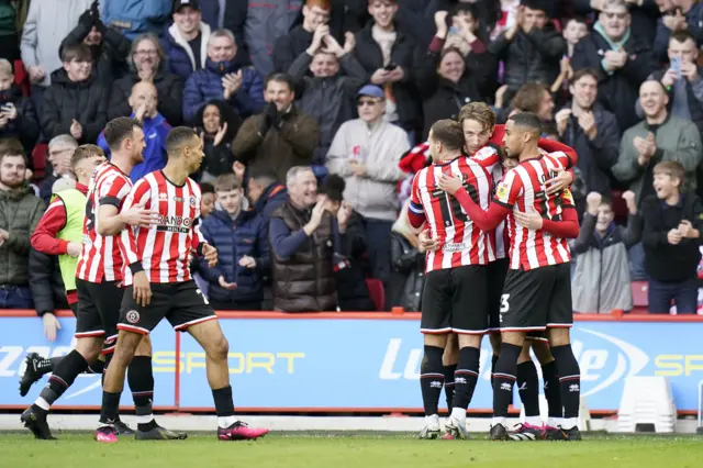 Sheffield United celebrate