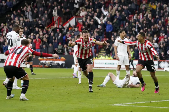 Jack Robinson scores for Sheffield United