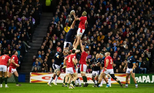 Richie Gray steals a lineout