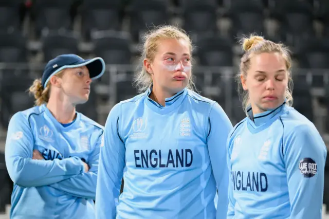 Sophie Ecclestone after World Cup final defeat