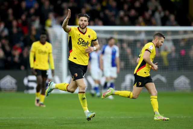 Wesley Hoedt celebrates