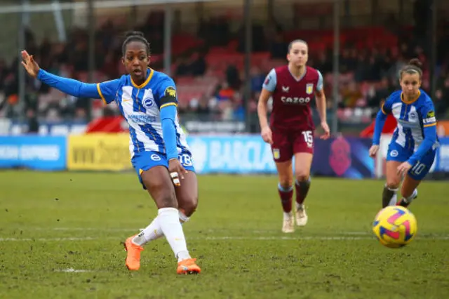 Danielle Carter scores penalty