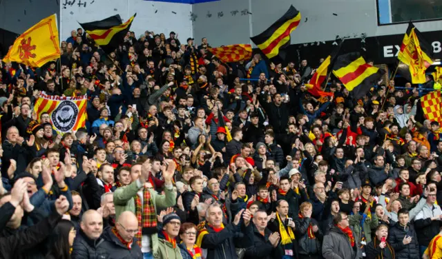 Partick Thistle fans at Ibrox