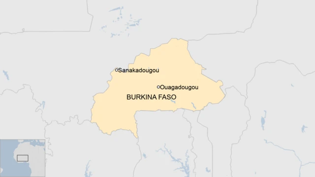 A map of Burkina Faso