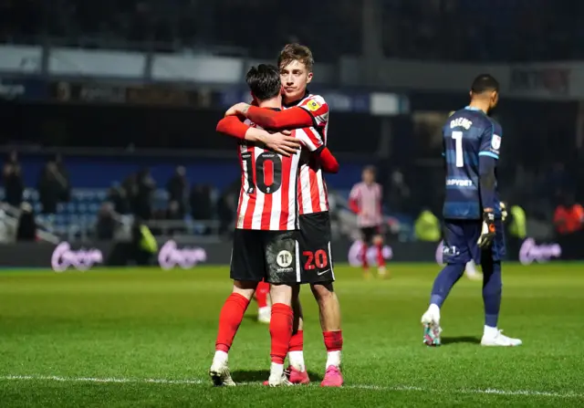 Sunderland celebrate at QPR