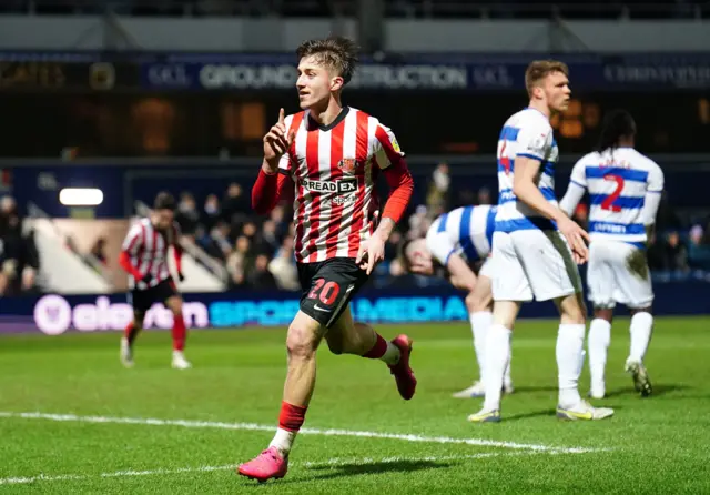 Jack Clarke celebrates scoring for Sunderland