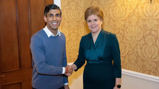 Rishi Sunak and Nicola Sturgeon