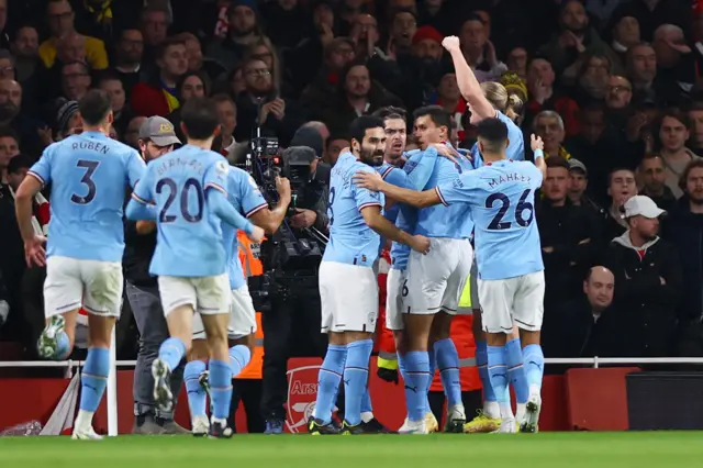 Manchester City celebrate