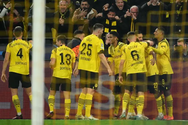 Borussia Dortmund celebrate