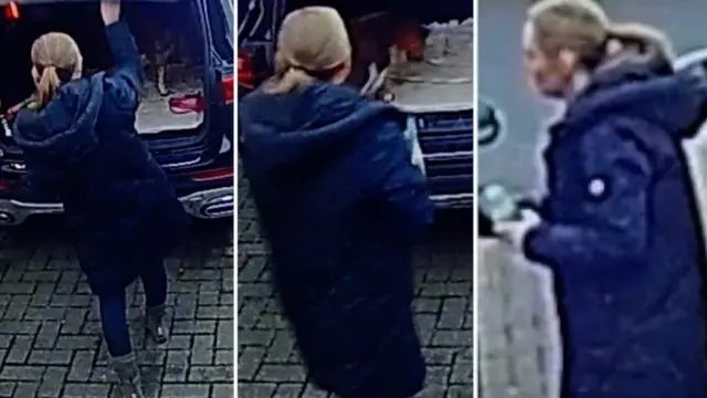 Footage from a doorbell camera showed Nicola loading her car outside her home. She is wearing a long dark coat, leggings and ankle boots