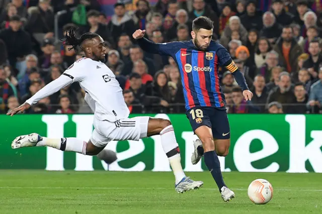 Aaron Wan-Bissaka and Jordi Alba.