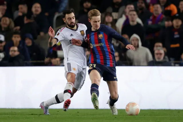 Bruno Fernandes and Frenkie de Jong.