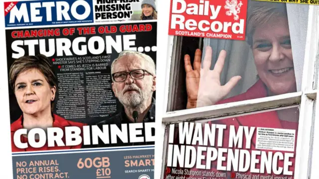 Thursday's papers