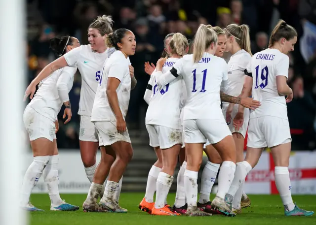 England celebrate