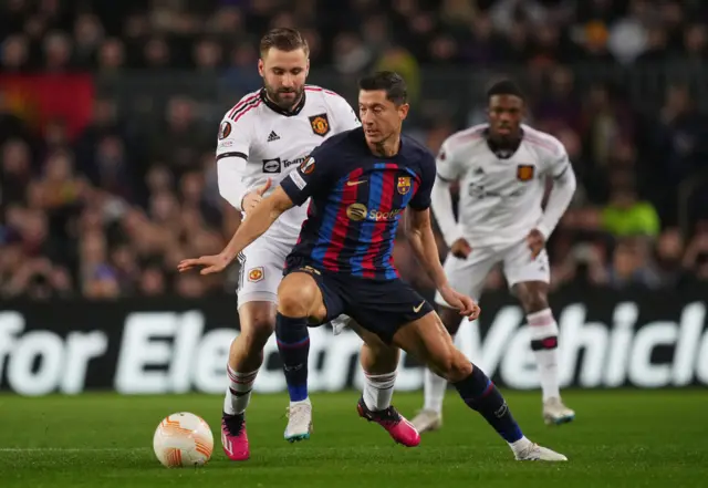 Robert Lewandowski and Luke Shaw.