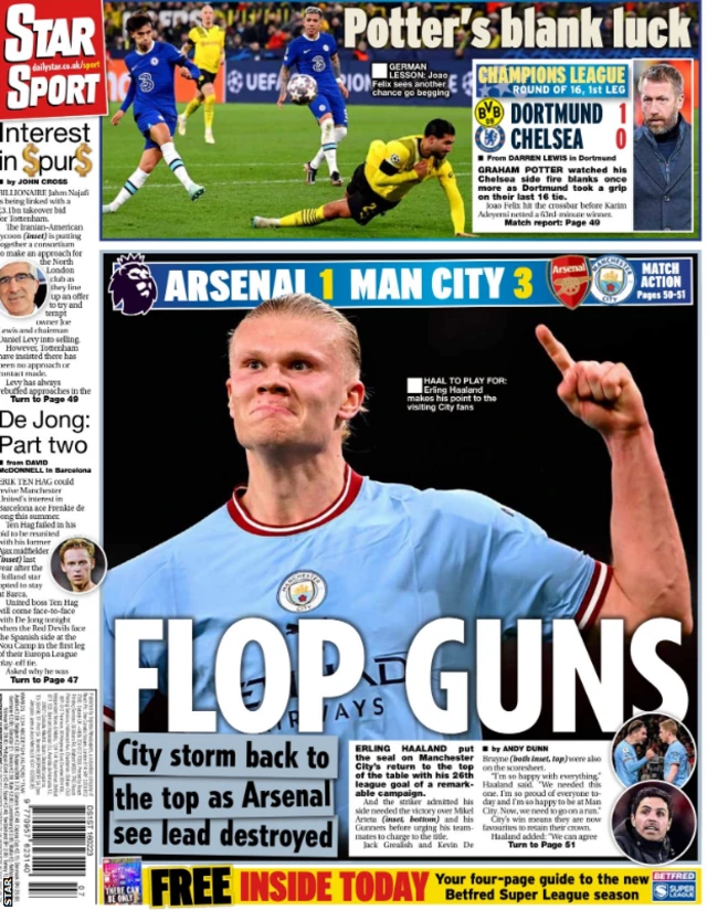 Daily Star back page