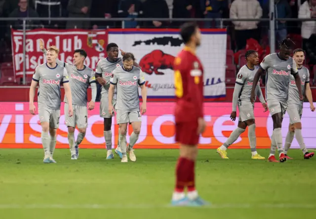 RB Salzburg celebrate.