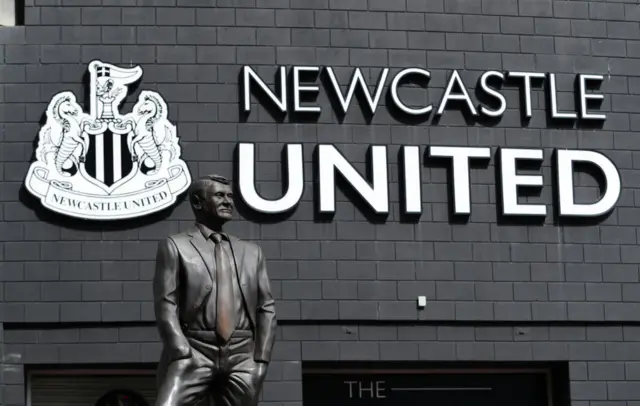 Bobby Robson statue outside St James' Park