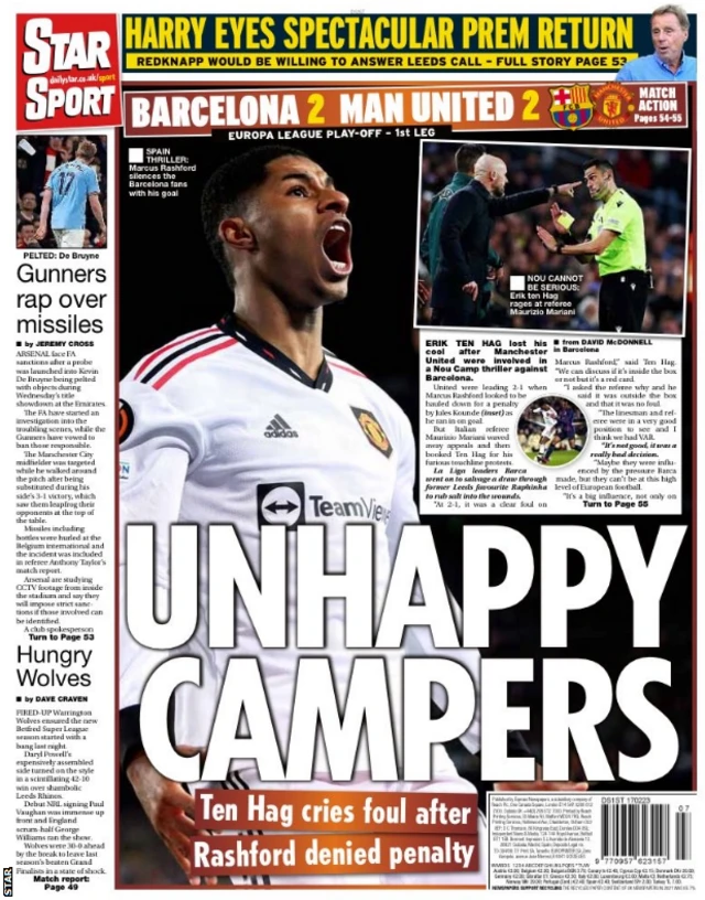 Daily Star back page