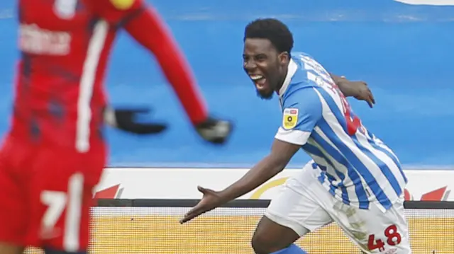 Huddersfield celebrate