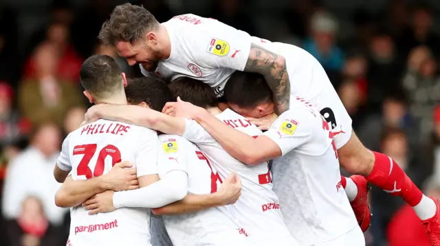 Barnsley celebrate