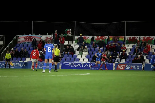 Wales fans at the Pinatar Cup