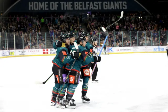 Giants celebrate opening goal