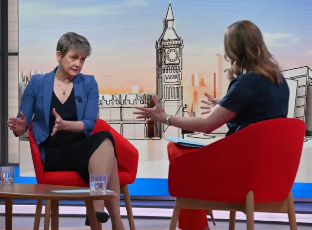 Yvette Cooper speaks to Laura Kuenssberg