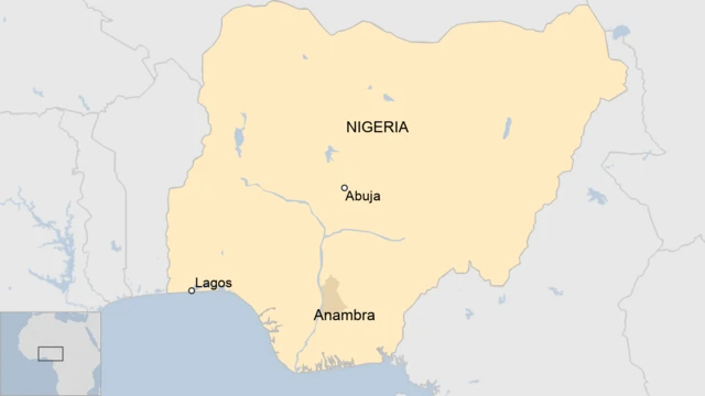 A map of Nigeria