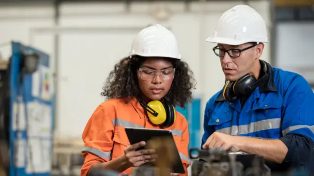 Stock image of engineers
