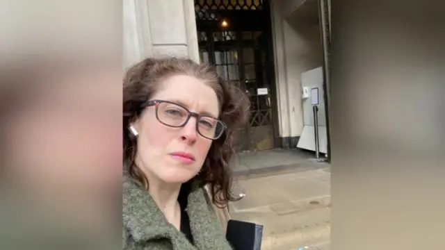 Dearbail Jordan outside the Bank of England