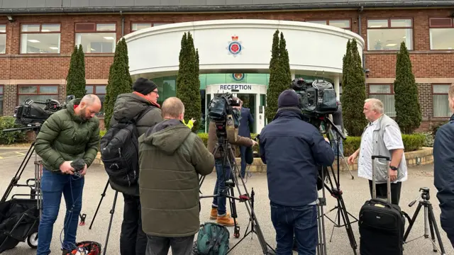 Journalists gather for Nicola Bulley press conference