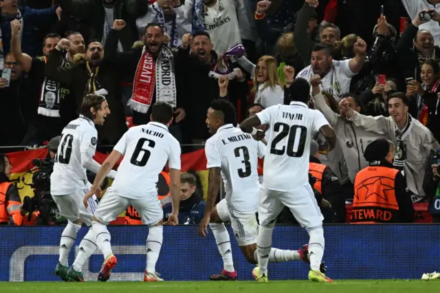 Real Madrid celebrate