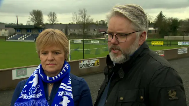 Ricky Lyons and Club Secretary Shirley Hawkes