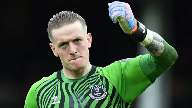 Everton goalkeeper Jordan Pickford