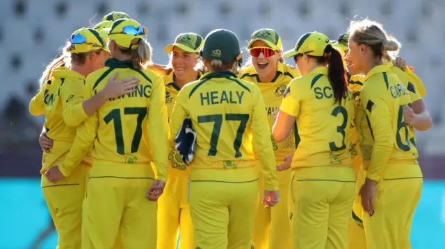 Australia players celebrate