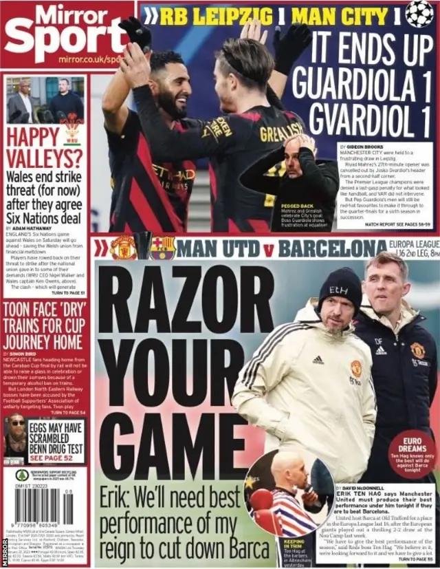 Daily Star back page