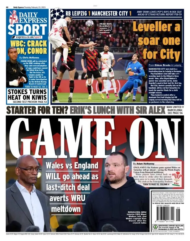 Express back page