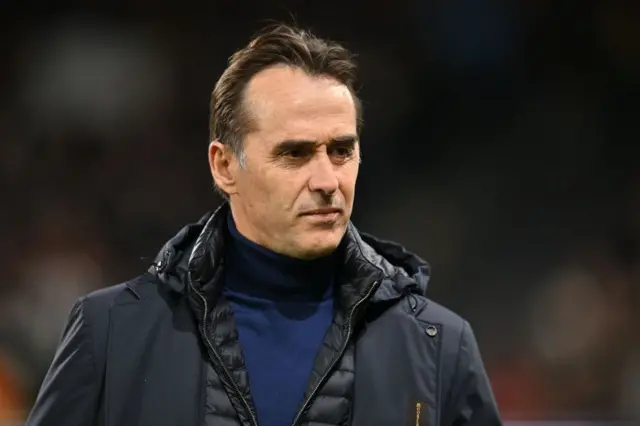 Wolves manager Julen Lopetegui at Craven Cottage