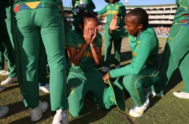 South Africa celebrate