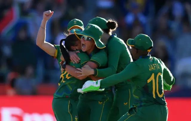 South Africa celebrate