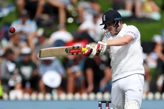 England batter Harry Brook v New Zealand in Wellington